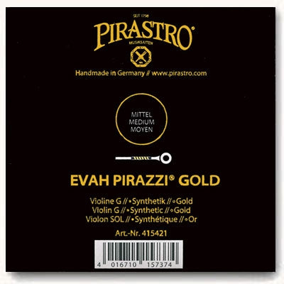 Evah Pirazzi Gold Violin G String (Synthetic/Gold)