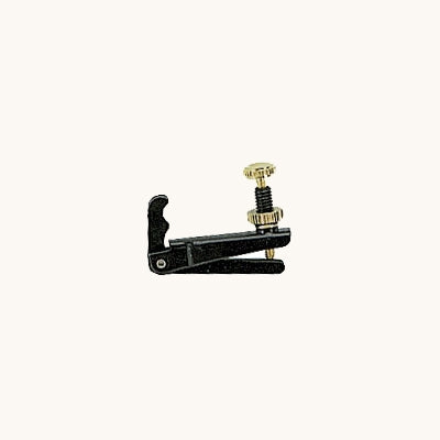 Wittner Stable-Style Fine Tuner for Violin - Wide - Black and Gold