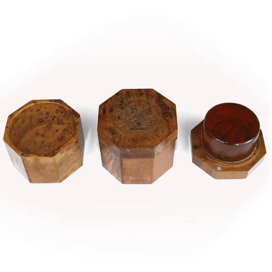 Millant Sartory Rosin in Hand-Carved Octagonal Wood Box