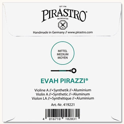 Evah Pirazzi Violin A String - 4/4 - Medium Gauge (Synthetic/Aluminum)