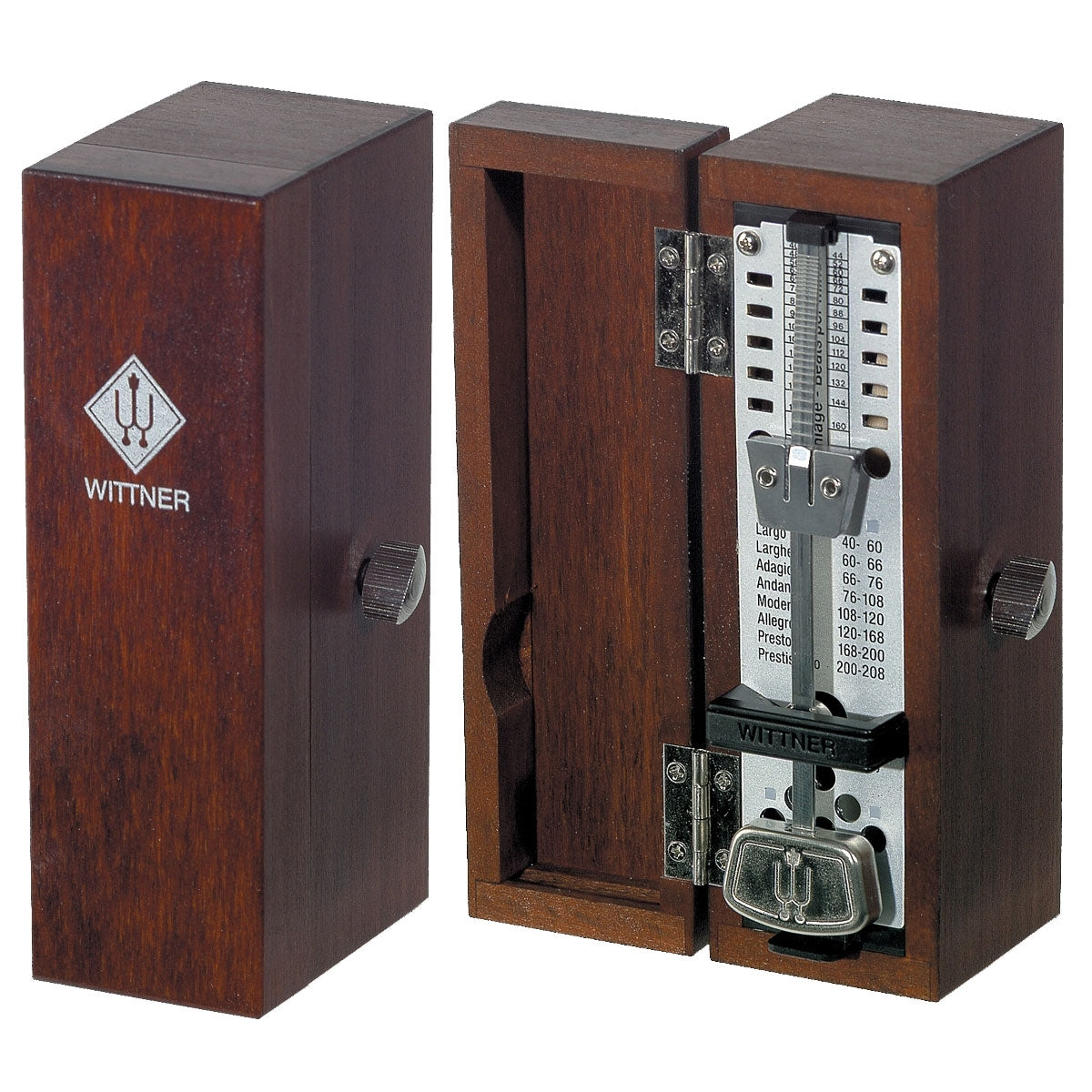 Wittner Taktell Super MIni Solid Wood Metronome - Mahogany